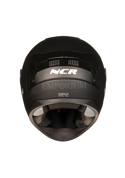 Ncr Rapid Mavi Cam Kapalı Kask Ece Belgeli Mat Siyah