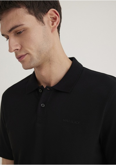 Mavi - Mavi Siyah Siyah Polo Tişört 0611837-900 Siyah