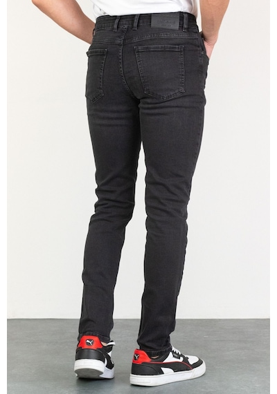 HLT Jeans Jeffrey Taşlamalı Slim Fit Erkek Kot Pantolon Antrasit 492004503