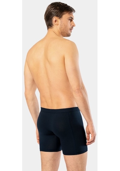Cacharel Erkek Likralı Uzun Boxer Bel Bantlı 1336/Lacivert 001