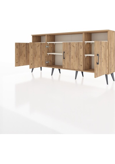 Arges Konsol 6 Raflı 4 Kapaklı 176x30x83 Çam-çam/aytaşı Çam/aytaşı Arges Konsol 6 Raflı 4 Kapaklı 176x30x83 Çam-çam/aytaşı Çam/aytaşı