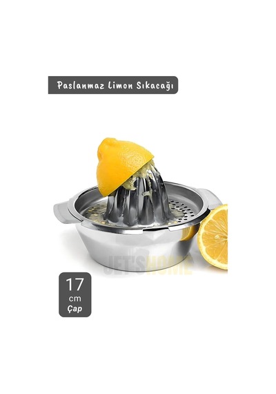 Tr Narenciye Sıkacağı Paslanmaz Portakal Sıkacağı Krom Limon Sıkacağı Çap 17 Cm Genel