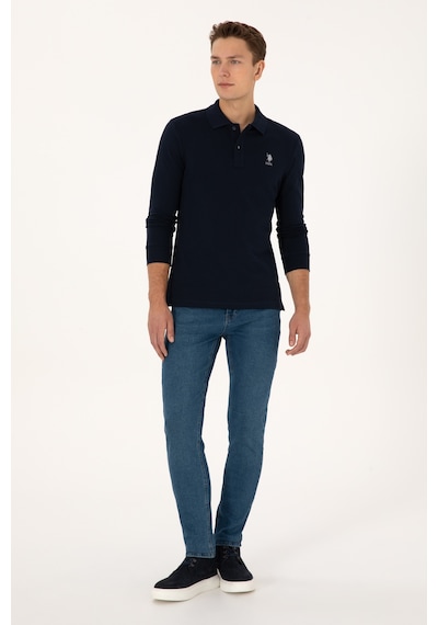 U.S. Polo Assn. Erkek Lacivert Basic Sweatshirt 50307687-VR033 U.S. Polo Assn. Erkek Lacivert Basic Sweatshirt 50307687-VR033