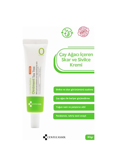 Celleanser Çay Ağacı İçeren Sivilce ve Yara Karşıtı Krem 30 G