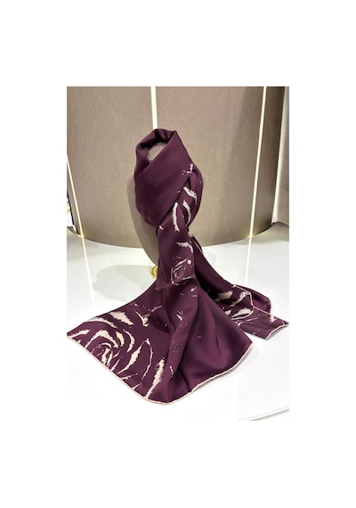 Cardion Lunira Silk Pamuk İpek Şal Rose MÜRDÜM