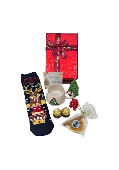 Yılbaşı Noel Christmas Konsept Hediye Kutusu Seti