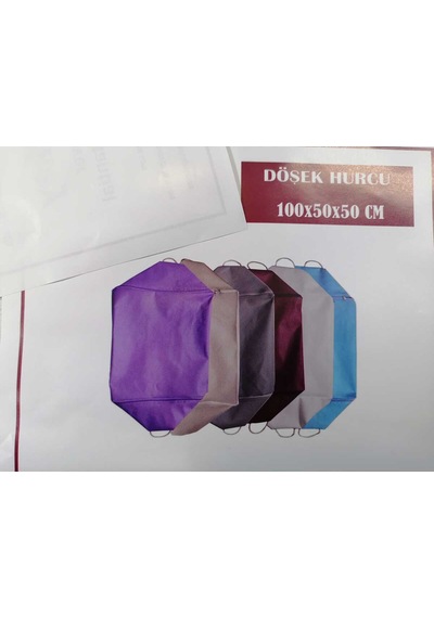Çeyizlik Büyük Boy Yorgan Döşek Yastık Hurcu 100 X 50 X 50 Cm Fermuarli Tela Kumaş Hurç Pembe Renk H Diğer