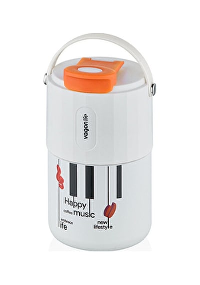3 Adet Vagonlife Vgn2050 Beyaz Çelik Termos 400 Ml