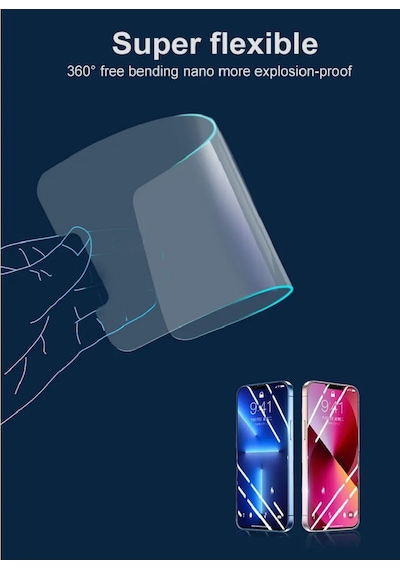 Apple Uyumlu   iPhone 16 Pro Ekran Koruyucu Nano Film