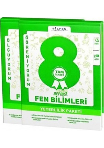 8. Sınıf Fen Bilimleri Depar Yeterlilik Paketi Bilfen Yayıncılık