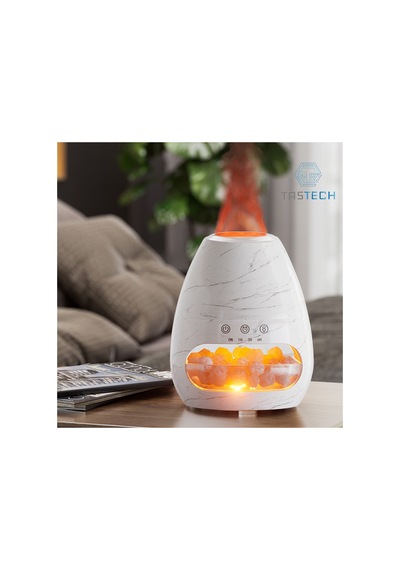 Himalaya Tuz Lambası 3d Alev Aroma Yayıcı Ultrasonik Uçucu Yağ Difüzörü Oda Hava Nemlendirici