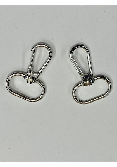 Karantuhafiye Çanta Kancası / Yaylı Model/ 2 Li Set Gümüş Gümüş