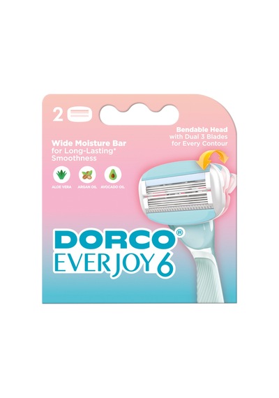 Dorco Everjoy 6 Bıçaklı Kadın Yedek Tıraş Bıçağı 2li