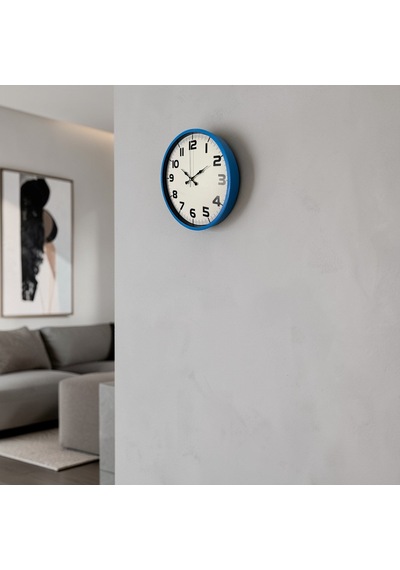 Sky Blue 36 Cm Duvar Saati Çok Renkli