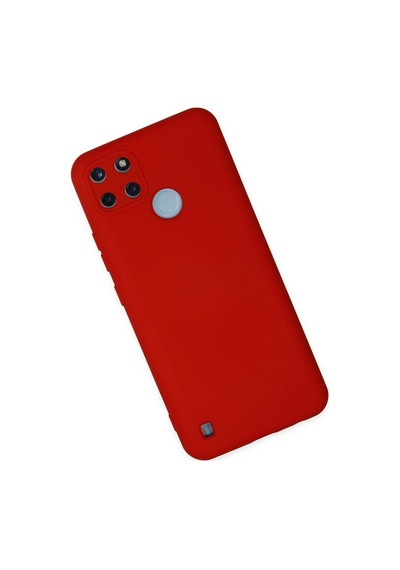 Newface - 549 - Realme C25y Kılıf Nano İçi Kadife Silikon - Kmrsfres - - Kırmızı