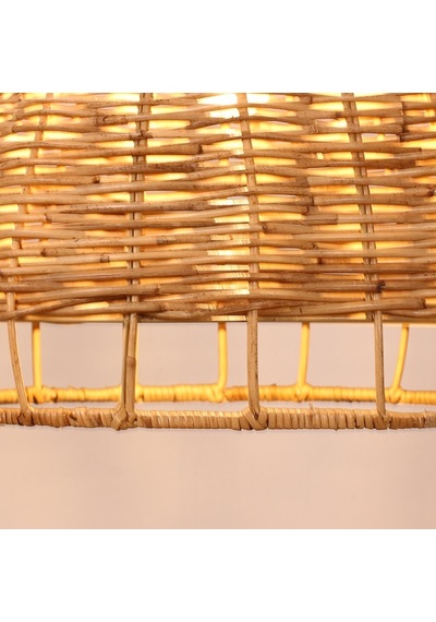 Bambu & Rattan Handmade Salon Yatak Odası Antre, Mutfak Dekoratif Sarkıt Avize, Aydınlatma 45x35-9025823774632