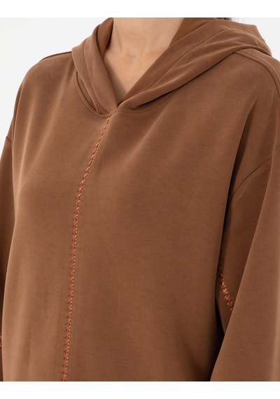 Pierre Cardin Kadın Kahverengi Sweatshirt 50290985-vr029