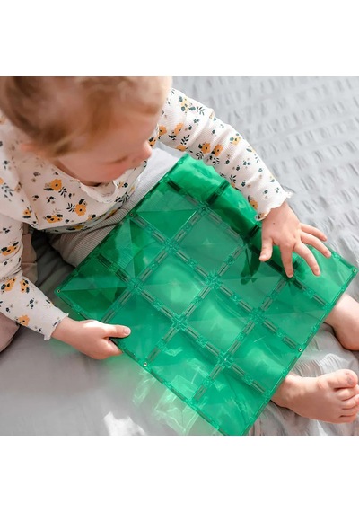 Connetix Rainbow Blue & Green Base Plate Manyetik Bloklar - 2 Parça