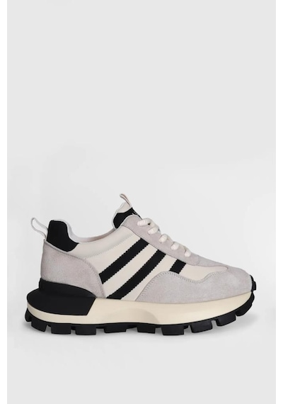 Lufian Lufıan Tatum Ekru Deri Kadın Sneaker 001