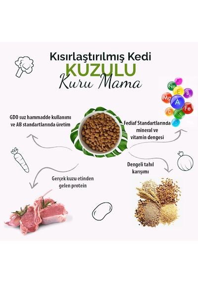 Anatolian Premium Kuzulu Kısırlaştırılmış Kedi Maması 2 kg