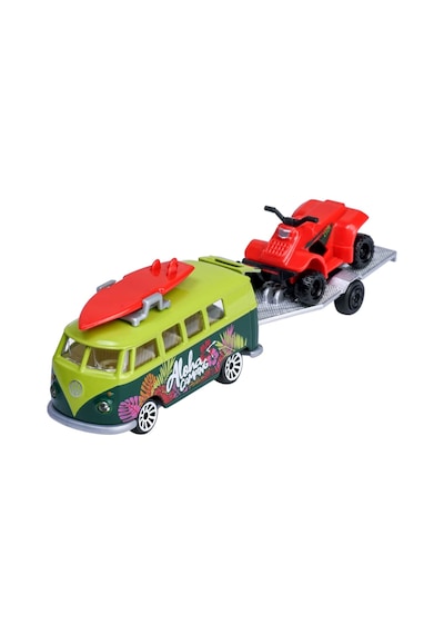 Majorette Volkswagen Trailer Cars Volkswagen T1 Yeşil Çok Renkli