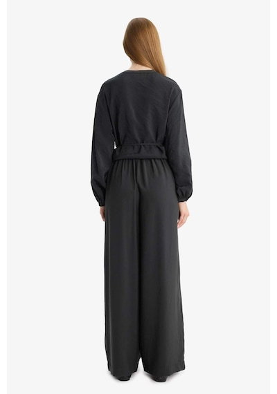 Defacto Wide Leg Geniş Paça Modal Pantolon F5246ax25auar214 Antrasit