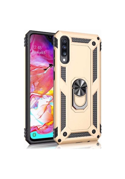 Samsung Uyumlu Galaxy A50 Yüzüklü Standli Vega Kilif Ekran Koruyucu 510433364