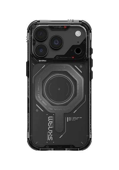 Apple Uyumlu iPhone 18 Pro Max Uyumlu Kılıf Skinarma M-safe Şarj Özellikli Airbag Tasarımlı Magma Kapak Füme