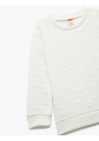 Koton Kalpli Uzun Kollu Bisiklet Yaka Sweatshirt Ekru 6wmg10002ak Ekru Koton Kalpli Uzun Kollu Bisiklet Yaka Sweatshirt Ekru 6wmg10002ak Ekru