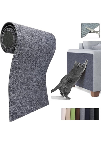 Kedi Tırmalama Halısı 30x98 Cm Koltuk Duvar Yer Kullanımlı Yapışkanlı Tırmalama Matı