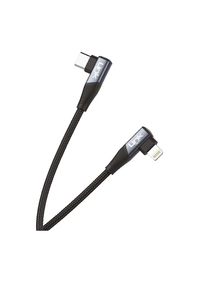 Linktech K596 27 W Type-C To Lightning 1.5 M Data Şarj Kablosu Gri