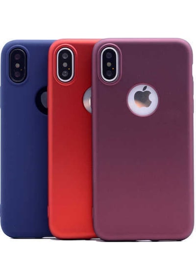 Apple Uyumlu iPhone Xs Max 6.5 Kılıf Zore Premier Silikon Kapak Lacivert