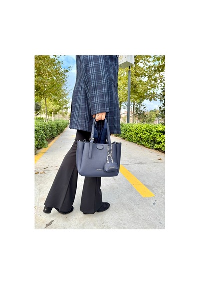 Just Polo Lüks Tasarım 3 Bölmeli Yumuşak Deri Lüks Ve Şık Dokunuş El & Omuz Çantası Shoulder Bag Lacivert 43342763