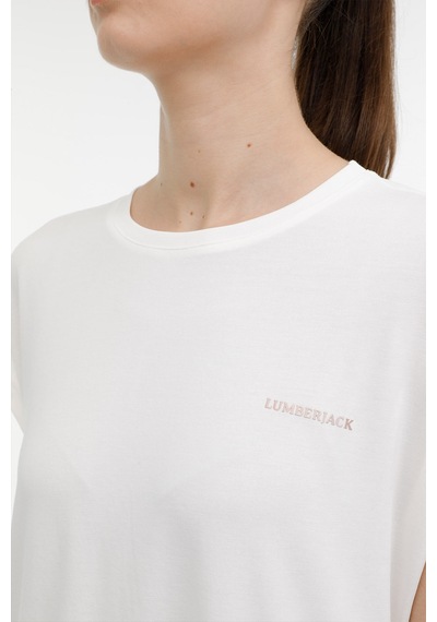 Lumberjack Wl Amber 11ck900 3pr Ekru Kadın Kısa Kol T-shirt 000000000101439031 Bej