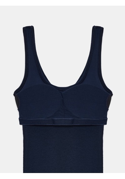 Dilvin 91733 Bra-free Midi Elbise-k.lacivert