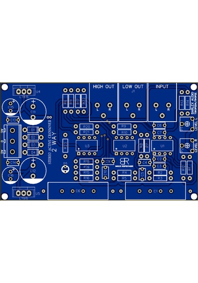 Çift Yönlü Stereo Aktif Çapraz Geçiş Özellikli Op-Amp Devresi