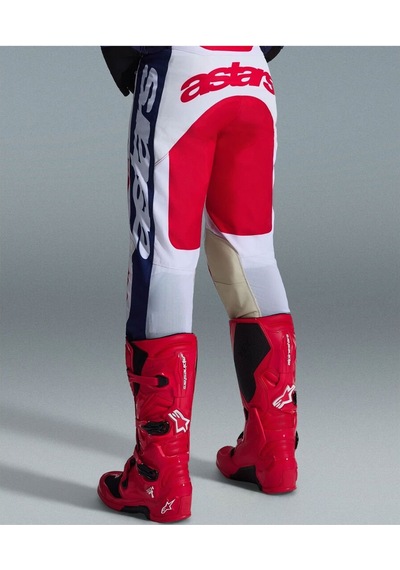 Alpinestars Racer Riway Off-road Motosiklet Pantolonu Kırmızı Beyaz
