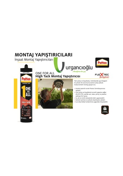 Pattex One For All High Tack Beyaz Yapıştırıcı 460Gr 12 Adet Beyaz