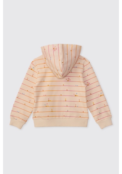 Panço Kız Bebek Fermuarlı Bej Sweatshirt 2621gb08013 Krem