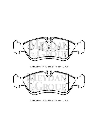 Opel Vectra A 88/95 Ön Fren Balatası Kablosuz Disk 156,2x52,3x17 Bramax - Fren Ve Ekipmanları