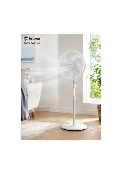 Fansan Fle-400 16 İnç Ayaklı Vantilatör 50w 3 Kademeli Sessiz Stand Fan