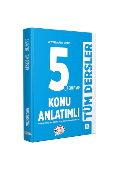 Editör 5. Sınıf Vıp Tüm Dersler Konu Anlatımlı Editör Yayınevi