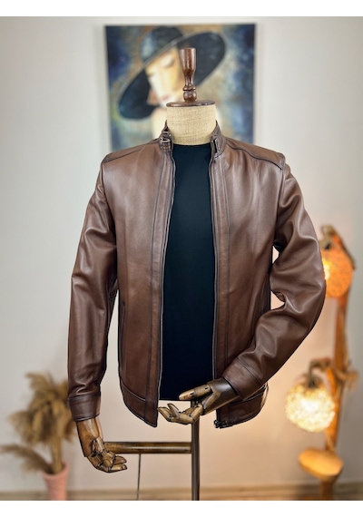 Always Leather Usta İşi Özel Dikim %100 Hakiki Deri 1803340019 Kahverengi