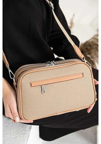 Just Polo Günlük Kombinlere Uygun Kadın Omuz Çantası 6011mh Kum Camel