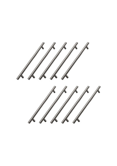 10 Adet Titanyum Renk 192mm 19,2cm Metal Mobilya Mutfak Dolap Çekmece Dolabı Kulbu Kulpu Kulpları