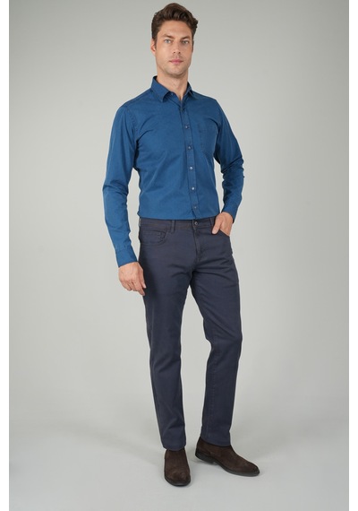 Bisse Lacivert Gabardin Pamuk 5 Cepli Spor Pantolon Pns24k24004 D39 Lacivert