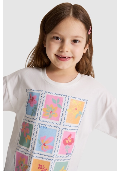 U.S. Polo Assn. U.s. Polo Assn. Kız Çocuk Beyaz Pijama Takım 50326618-vr013