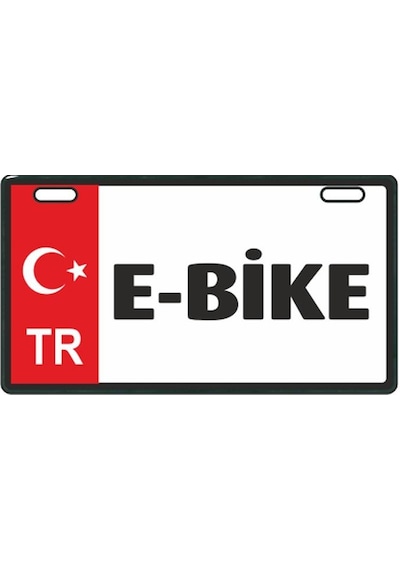 Sevenkardeşler Kırmızı E-Bike E-Bike Plakalık