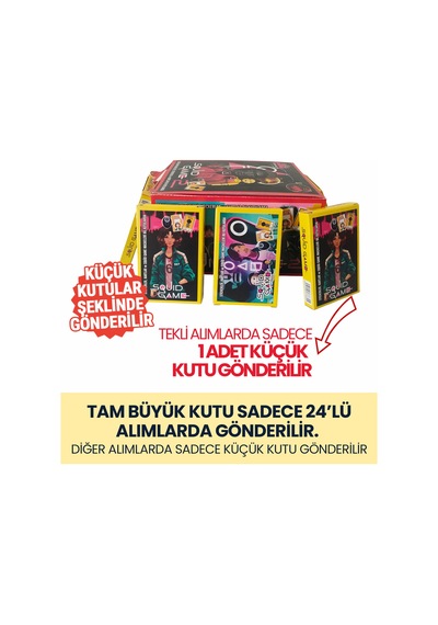 Squid Game 2. Sezon 2025 Karakter Kartları - 1 Mini Kutu 6 Kart + 2 Sticker