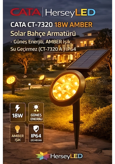 Led Bahçe Armatürü Ip65 Dış Mekan Bahçe Aydınlatma 15w Dekoratif Işık 6500k - Beyaz Işık